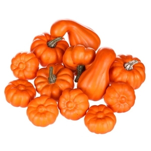 Dýně plastová - mix tvarů, barva oranžová, cena za balení (12 ks)