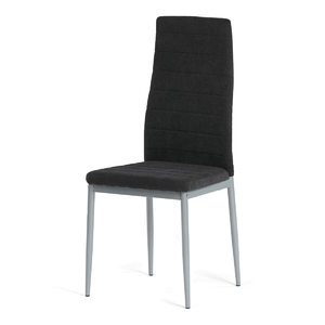 Jídelní židle, černá, látka, DCL-V5031 BK2