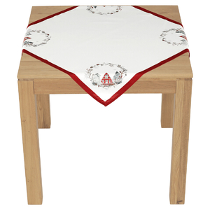 Ubrus - vánoční motiv, 100 % polyester, 80 x 80 cm
