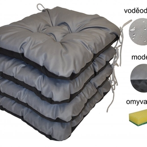 Podsedák šedý voděodolný - set 4 kusy