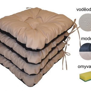 Podsedák béžový voděodolný - set 4 kusy