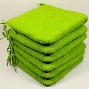 Sedák 40x40 cm látka světle zelený melír - set 6 kusů
