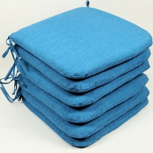 Sedák 40x40 cm látka tyrkysový melír - set 6 kusů