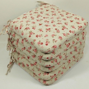 Sedák 40x40 cm látka růžičky - set 6 kusů
