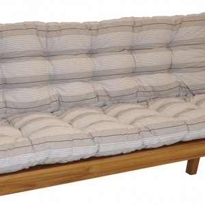 Polstr na zahradní lavičku 120 cm - látka Antik pruh