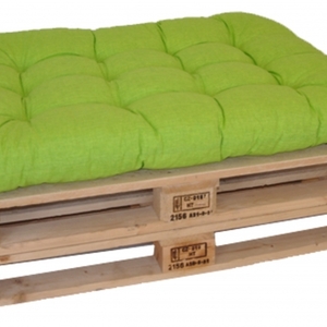 Sedák na paletu 120x80 světle zelený melír