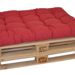 Sedák na paletu 120x80 vínový melír
