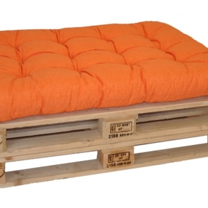Sedák na paletu 120x80 oranžový melír