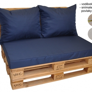 Polstry na paletový nábytek voděodolné -barva modrá