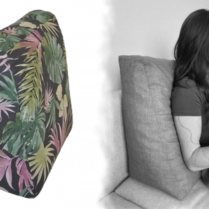 Relaxační polštář - motiv monstera
