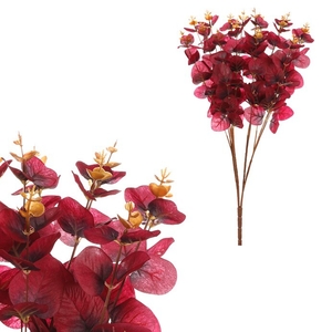 Eukalyptus - umělý trs, barva červená