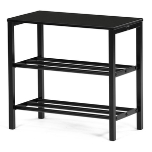 Botník, kov, černá, 83168-42 BK