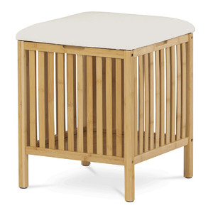 Taburet s úložným prostorem, bambus, přírodní, DR-B066 NAT