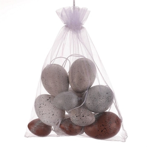 Vajíčka umělá - závěsná, mix 4 barev, vel. 4 cm/6 cm, cena za balení (12 ks)