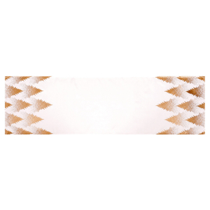 Běhoun - zlaté stromky, 100 % polyester, 40 x 150 cm