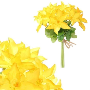 Narcis - umělá kytice, barva žlutá