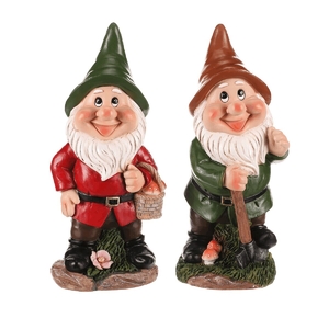 Trpaslík - zahradní dekorace, polyresin, mix 2 druhů, cena za 1 ks