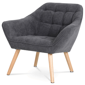 Křeslo, šedá, látka, AK-321 GREY2