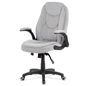 Kancelářské křeslo, houpací mechanismus, šedá látka, KA-G303 SIL2