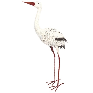 Čáp - kovová zahradní dekorace