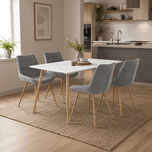 Jídelní židle, šedá, látka, CT-394 GREY2