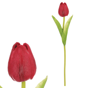 Tulipán mini - umělý pěnový, barva červená