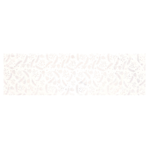 Běhoun - stříbrný vánoční vzor, 100% polyester, 40 x 150 cm