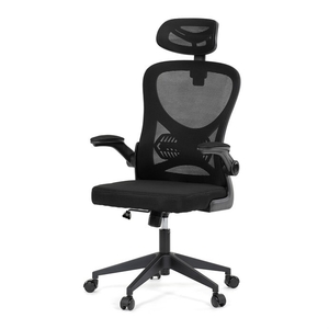 Kancelářská židle, houpací mechanismus, černá, KA-K2021 BK