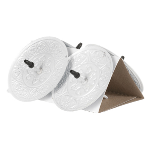 Bodec kovový - zápich, bílý, cena za balení (4 ks)