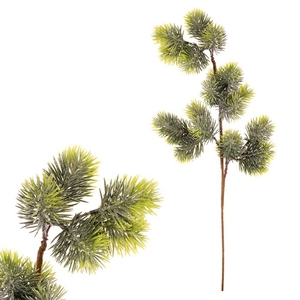 Jehličí - umělá větev, zelená, jemně ojíněná