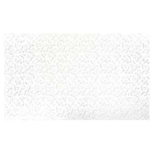 Ubrus - stříbrný vánoční vzor, 100% polyester, 130 x 220 cm