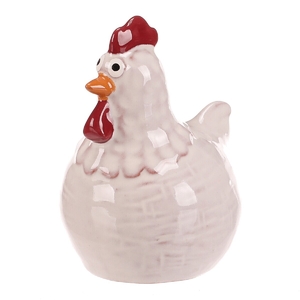 Slepička - keramická figurka, vel. S, barva bílá