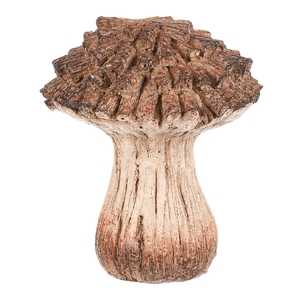 Houba z polyresinu - zahradní dekorace, vel. S, béžovo-hnědá