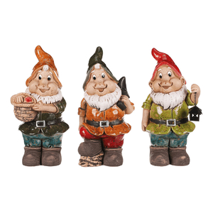 Trpaslík - keramická figurka, vel. L, mix 3 druhů, cena za 1 ks