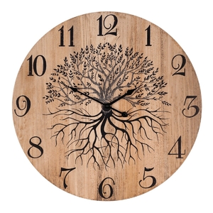 Hodiny nástěnné - pr. 58 cm, MDF, strom života