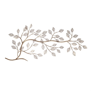 Nástěnná dekorace - strom kovový, zlatý