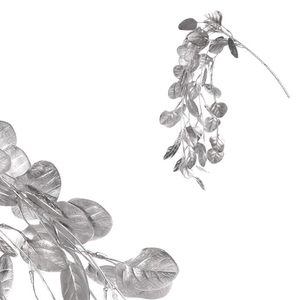 Eukalyptus - umělá převislá větev, barva stříbrná