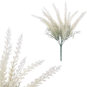 Vřes - umělý trs, barva krémová