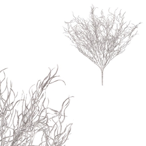Drátovec - umělá větev, barva stříbrná