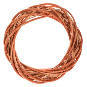 Věnec proutěný - pr. 25 cm, medová barva