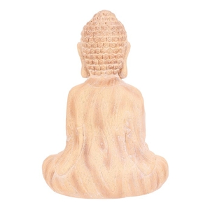 Buddha - zahradní figurka, magnesium, imitace dřeva