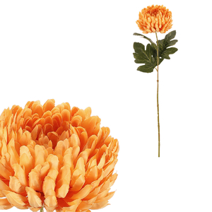 Chryzantéma - umělá řezaná květina, žlutá