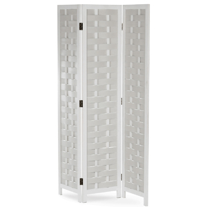 Paraván, masiv, bílá, EF-L186 WT