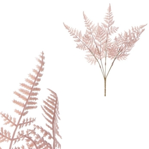 Kapradí - umělý trs, barva hnědo-fialová