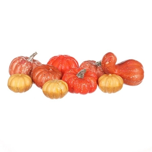 Dýně plastová - mix tvarů a 3 barev, cena za balení (9 ks)