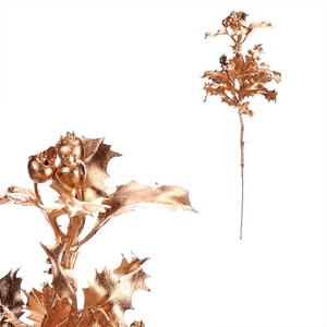 Cesmína - umělá větev s plody, barva zlatá