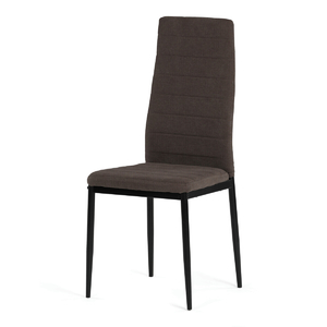Jídelní židle, hnědá, látka, DCL-V5031 BR2