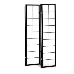 Paraván, masiv, černá, EF-E804 BK