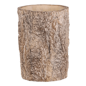 Obal betonový - imitace dřevěné kůry, vel. M, hnědý