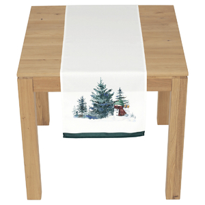 Běhoun - vánoční motiv, 100 % polyester, 40 x 150 cm